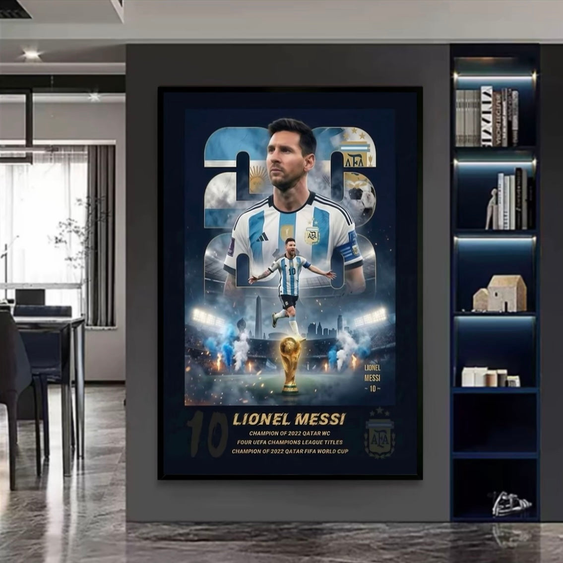 2026 World Cup Superstars — Messi, Mbappé, Yamal, Neymar & Haaland Wall Art