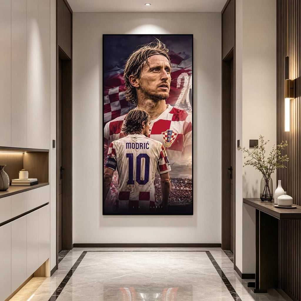 Luka Modrić Croatia National Team World Cup Wall Art