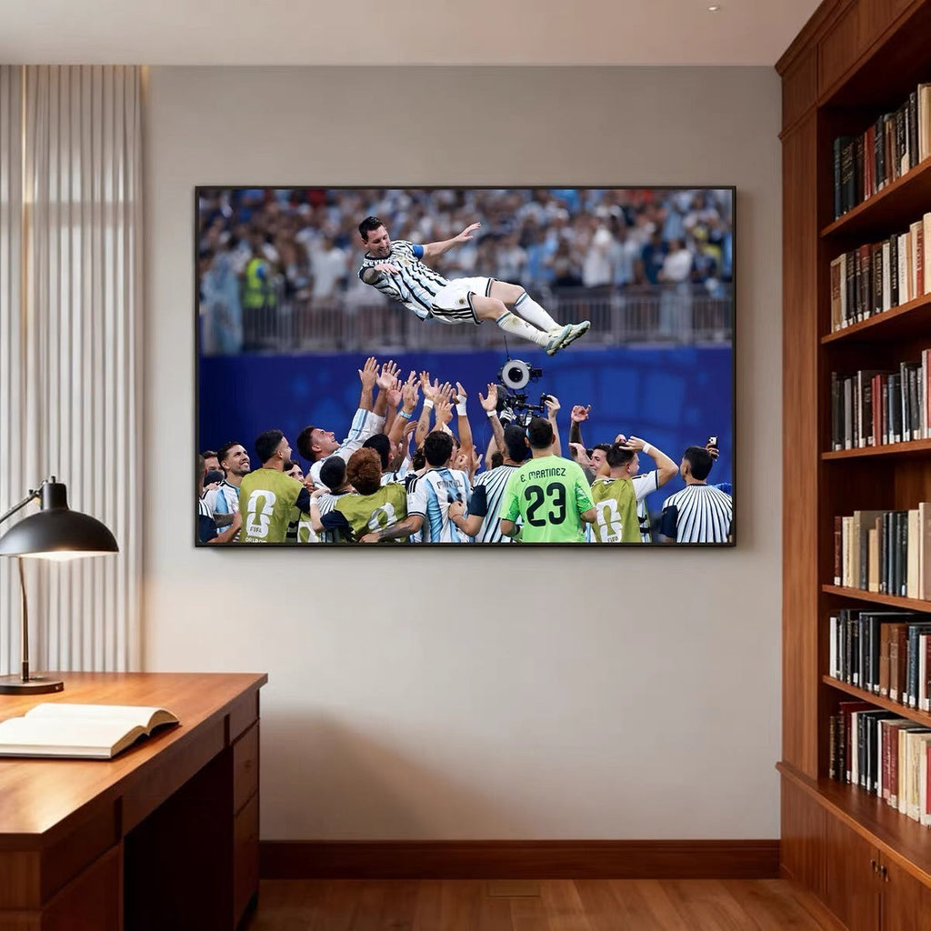 Lionel Messi Argentina Team Celebration Wall Art