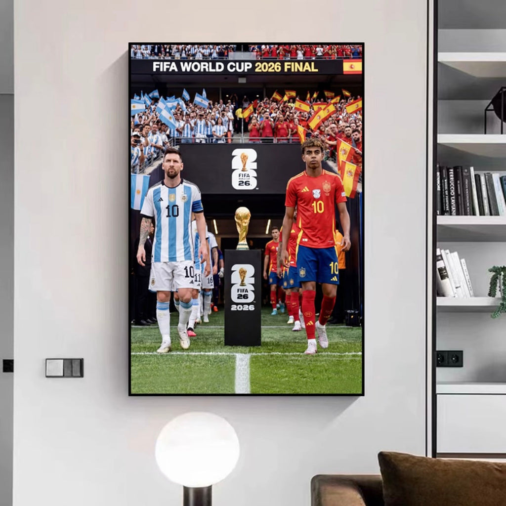Lionel Messi & Lamine Yamal 2026 World Cup Final Wall Art