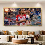 Luka Modrić Career Journey — Real Madrid & Croatia Wall Art