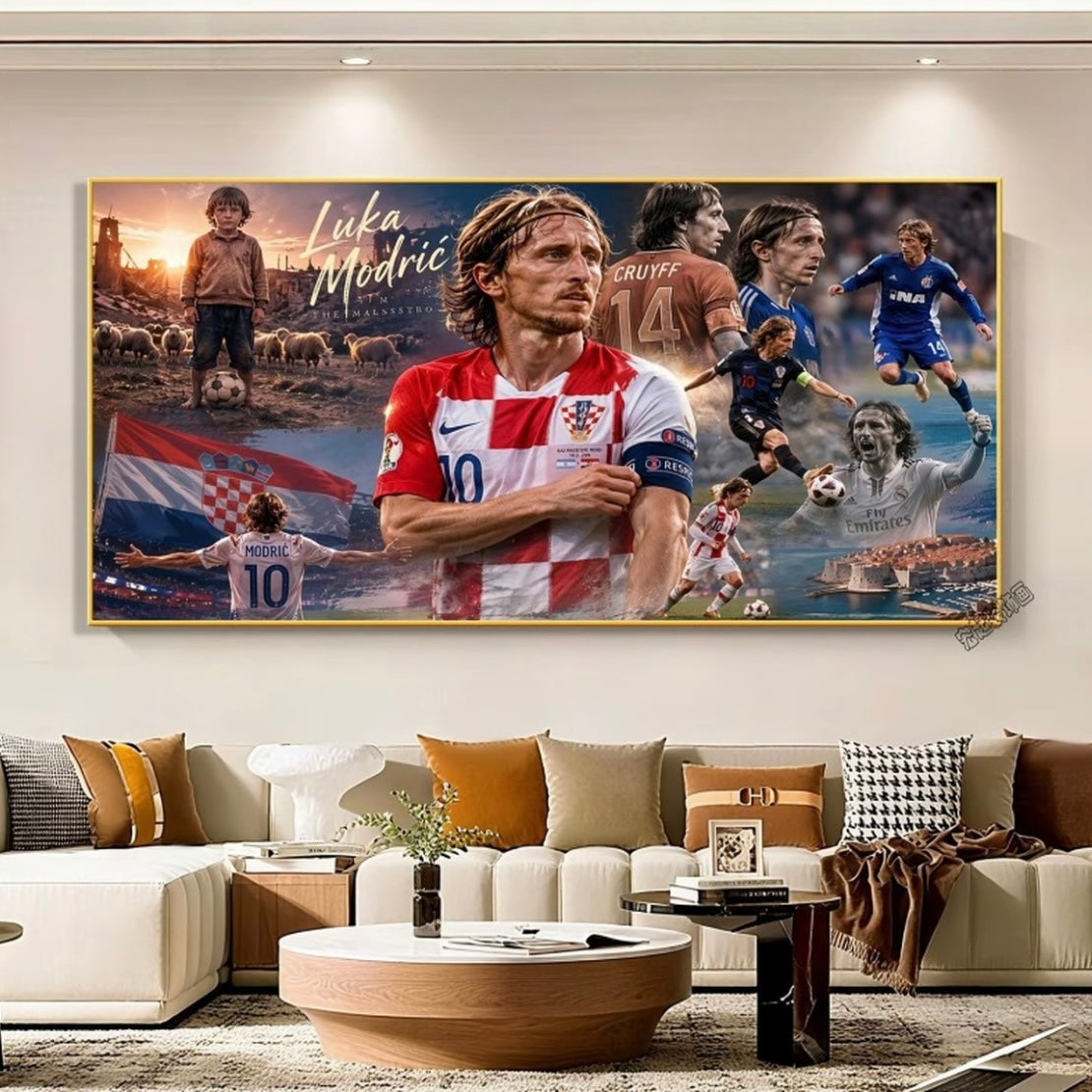 Luka Modrić Career Journey — Real Madrid & Croatia Wall Art