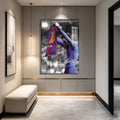 Lionel Messi 2022 World Cup Trophy Lift Wall Art