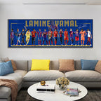 Lamine Yamal Career Evolution Wall Art