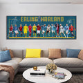 Erling Haaland Career Evolution Wall Art