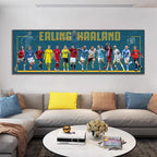Erling Haaland Career Evolution Wall Art