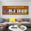 Karim Benzema Career Evolution Wall Art