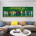 Neymar Jr Career Evolution Wall Art