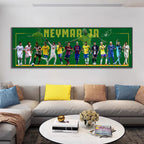 Neymar Jr Career Evolution Wall Art