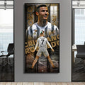 Cristiano Ronaldo CR7 Juventus Football Wall Art