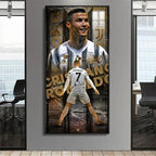 Cristiano Ronaldo CR7 Juventus Football Wall Art