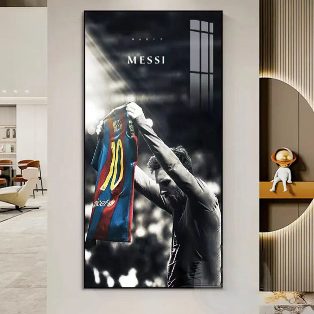 Lionel Messi Jersey Celebration Wall Art