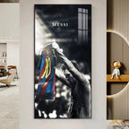 Lionel Messi Jersey Celebration Wall Art