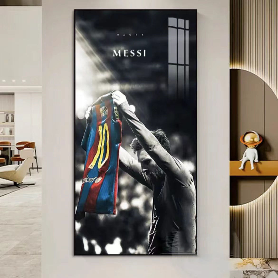 Lionel Messi Jersey Celebration Wall Art