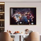 Lionel Messi & Cristiano Ronaldo — Horizontal 3:2 Wall Art