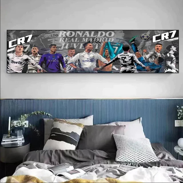 Cristiano Ronaldo Career Tribute — Portugal & Real Madrid Wall Art