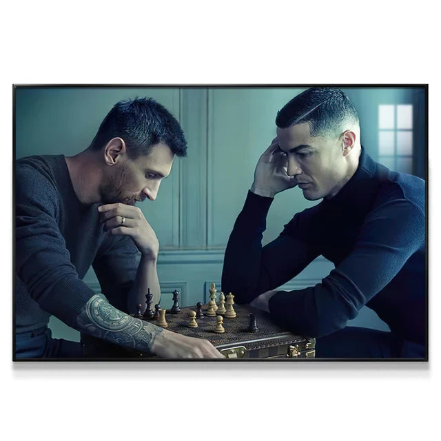Lionel Messi & Cristiano Ronaldo — Horizontal 3:2 Wall Art