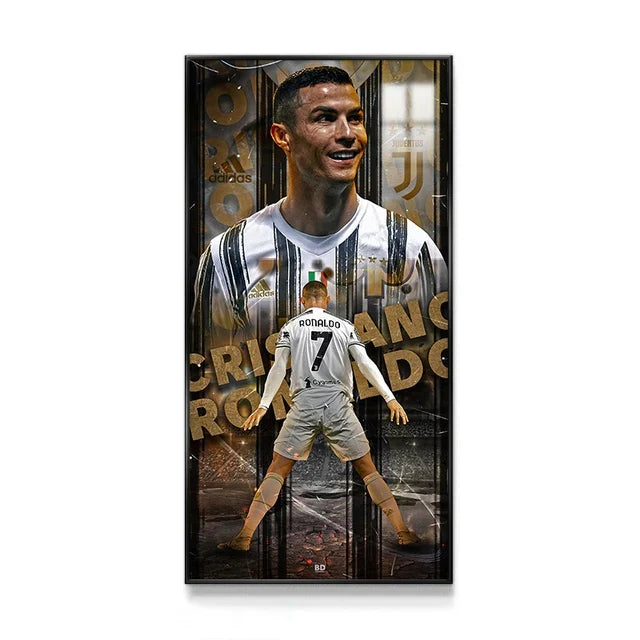 Cristiano Ronaldo CR7 Juventus Football Wall Art